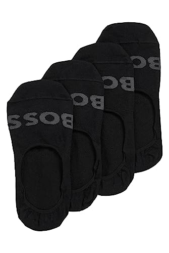 BOSS Męskie skarpetki 2P SL Uni Logo CC z elastycznej mieszanki bawełny w dwupaku, czarny (Black1), 41-42 EU