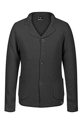 19V69 ITALIA Męska kurtka Joey Black z dzianiny, czarna, XL (24 sztuki), czarny, XL