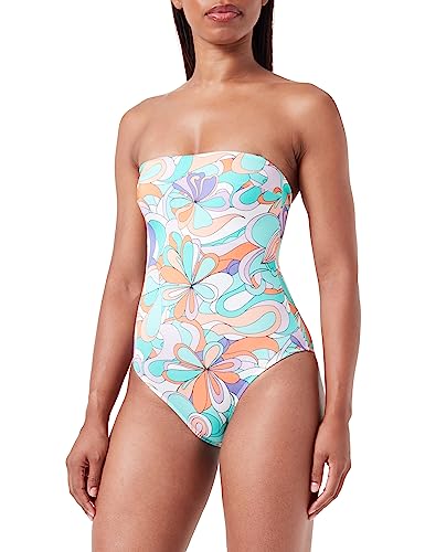 Koton Damski kostium kąpielowy z odpinanymi paskami, kwiatowy strój kąpielowy, Wielokolorowy (mieszanka), 34
