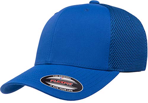 Flex fit Męska czapka z daszkiem z ultracienką Airmesh, Królewski, L/XL