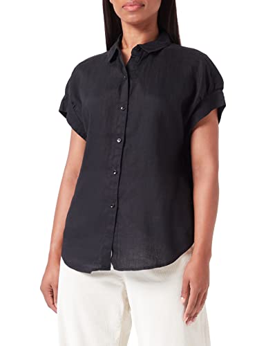 United Colors of Benetton Damska koszula 5bmldq03d, czarna 100, średnia, czarny 100, M