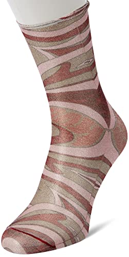HUGO Damskie skarpety Rs Shine Print W Regular_Socks, Open Miscellaneous960, 35-38 EU