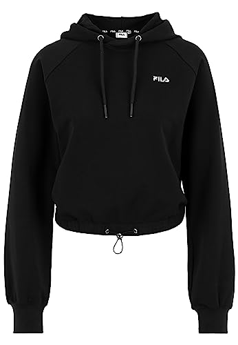 FILA Damska bluza z kapturem Baalberge Cropped, czarny, L