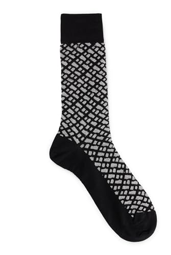 BOSS Męskie skarpety Rs Monogramsilver Mc Regular Socks, czarny (Black1), 40-46 EU