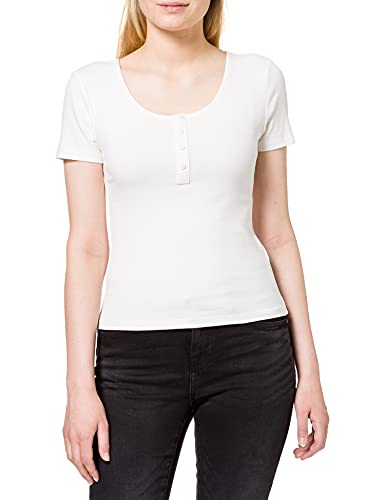 ONLY Damska koszulka Onlsimple Life S/S Button Top JRS, Cloud Dancer, XL