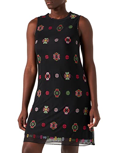 Desigual Damska sukienka Vest_Tresor, czarny (Negro 2000), 36 PL