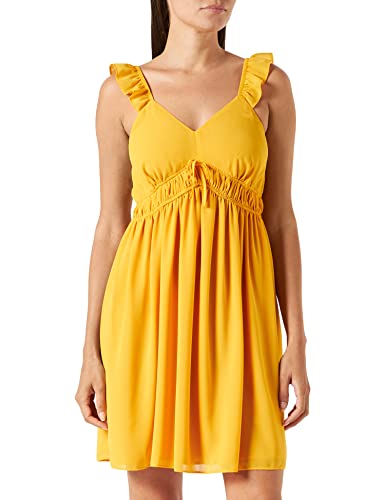 Naf Naf LARRIOR R1 Sukienka, ochra, Normalna Kobieta