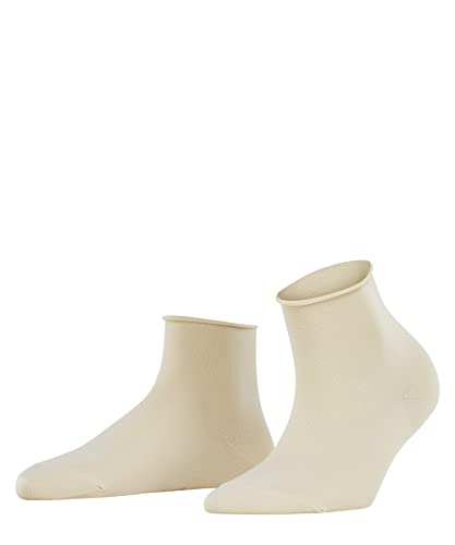 FALKE Kobiety Krótkie skarpety Cotton Touch W SSO Bawełna jednokolorowe 1 Para, Beżowy (Cream 4011), 39-42
