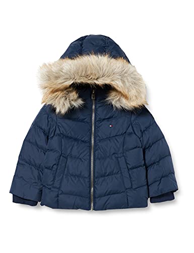 Tommy Hilfiger dziewczęca kurtka puchowa Essential, Ciemna granatowa, 18 Miesiące