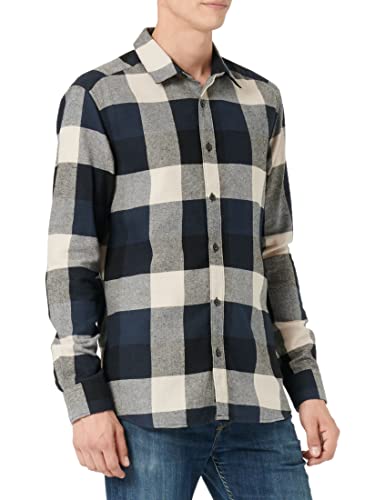 ONLY & SONS Męska koszula ONSGUDMUND LS 3T Check Shirt NOOS, granatowa, XL, granatowy, XL