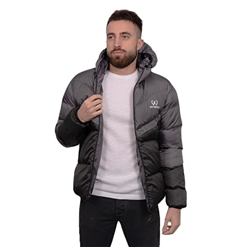 Just Emporio Męska kurtka z kapturem dla dorosłych, Anthra/Black, Anthra/Black, S