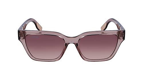Lacoste Damskie okulary przeciwsłoneczne L6002S, szare (Transarent Grey) jeden rozmiar, Półprzezroczysty szary, Rozmiar uniwersalny