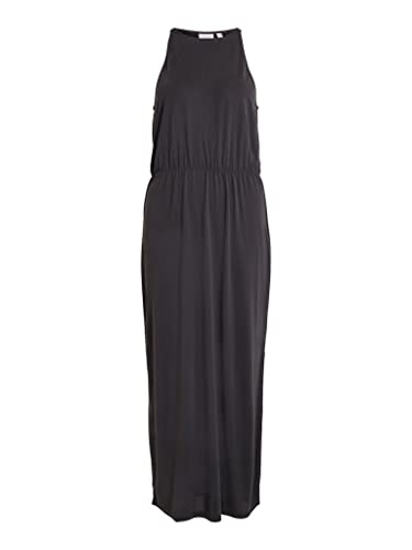 Vila Damska sukienka maxi Vimodala S/L Maxi Dress/Su-Noos, czarny, XXL