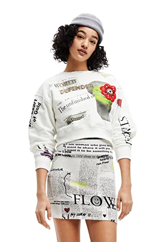 Desigual Sweter damski, biały, XS