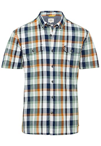 camel active Koszula męska 409219/1S79 Bottle Green, L, zielone butelki, L
