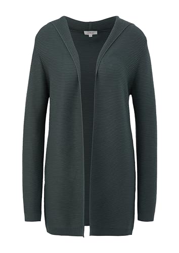 s.Oliver Sales GmbH & Co. KG/s.Oliver Damski długi kardigan z kapturem, długi kardigan z kapturem, zielony, 42