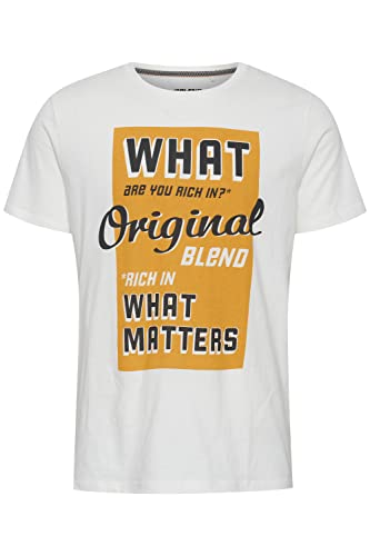 Blend T-shirt męski, 110602/Snow White, S