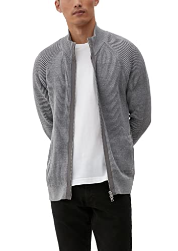 s.Oliver Męska kurtka z dzianiny, szara, 3XL, szary, 3XL