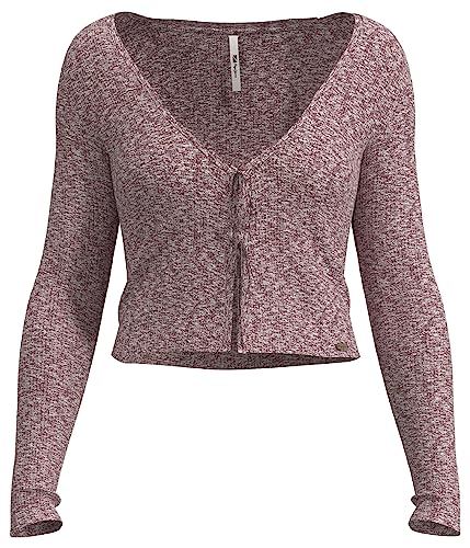 Pepe Jeans Damski sweter kardigan Danica, Czerwony (rozgnieciona jagoda), L