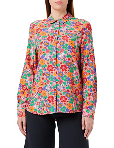 Seidensticker Damska bluzka o regularnym kroju z długim rękawem, różowa, 44, rose, 44