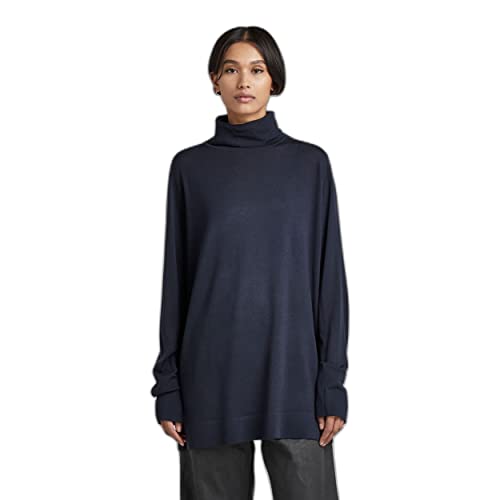 G-STAR RAW Damski sweter Turtle Knit, Niebieski (Salute B692-C742), L