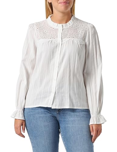 TILDEN Damska bluzka z długim rękawem, biały (wollweiss), M