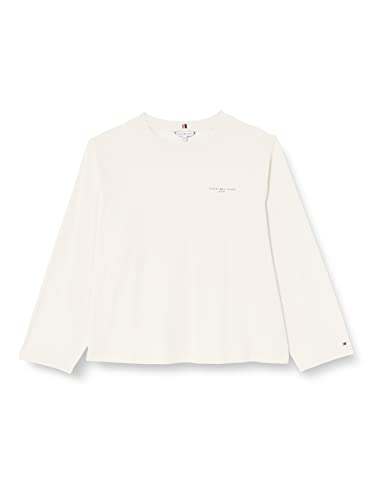 Tommy Hilfiger Topy damskie z dzianiny L/S, Postarzana biel, 54