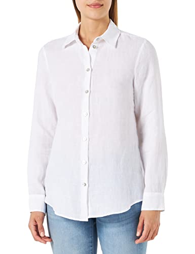 Seidensticker Damska bluzka o regularnym kroju z długim rękawem, biała, 42, biały, 42