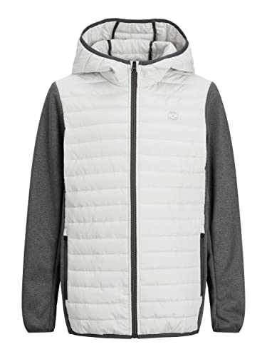 JACK&JONES JUNIOR Chłopięca kurtka Jjemulti Quilted Noos Jnr, Glacier Gray/Szczegóły: ASPHALT SET-IN SLEEVES, 152