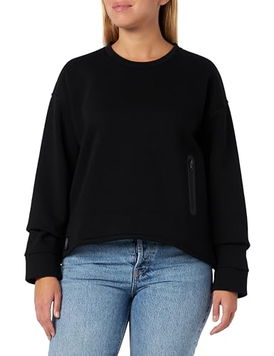 Blauer Bluza szyi sweter kombinezon damski, Czarny, 34