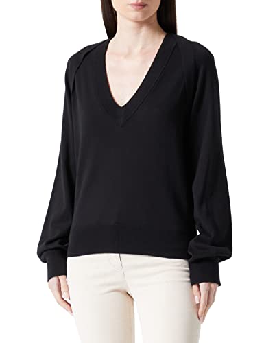 BOSS Damski sweter C_fimarissa Knitted_Sweater, czarny (Black1), L