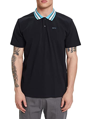 ESPRIT Męska koszula polo, 0033EE2K313, rozmiar L, 003/Black 3, L