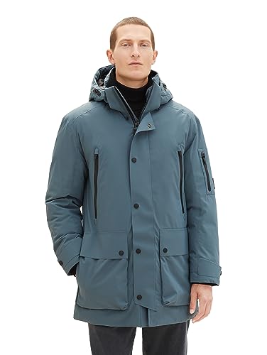 TOM TAILOR parka męska, 32506 - Dusty Dark Teal, 3XL