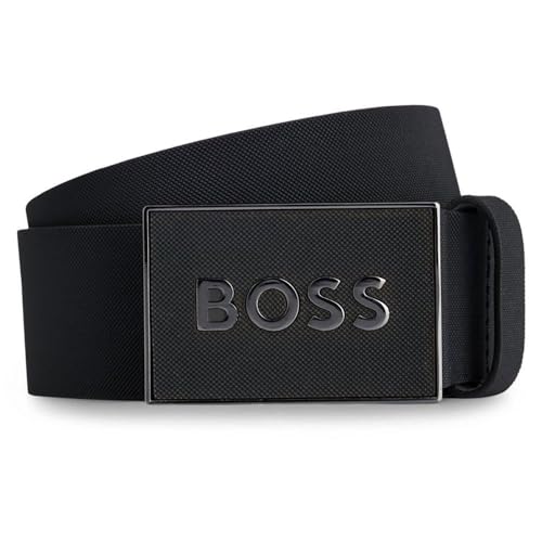 BOSS Męski pasek Icon-S1_Sz40, Black3, 100, Black3