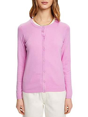 edc by ESPRIT Damska kurtka z dzianiny, fioletowy, L