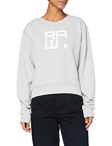G-STAR RAW Graphic Crew bluza damska, Wielokolorowy (Lt Grey Htr D20420-b782-a302), L