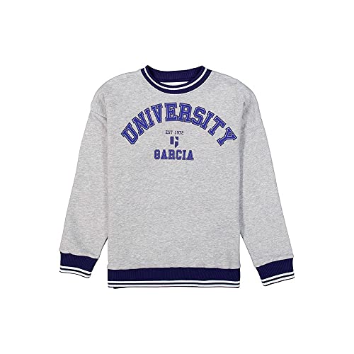Garcia Kids Chłopięca bluza dresowa, Grey Melee, 152/158