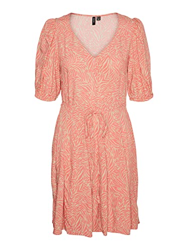 VERO MODA Sukienka damska, Irish Cream/Aop: sara, XL