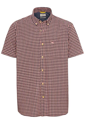 camel active Męska koszula 409214/1S74, koralowa czerwień, XL, Coral Red, XL