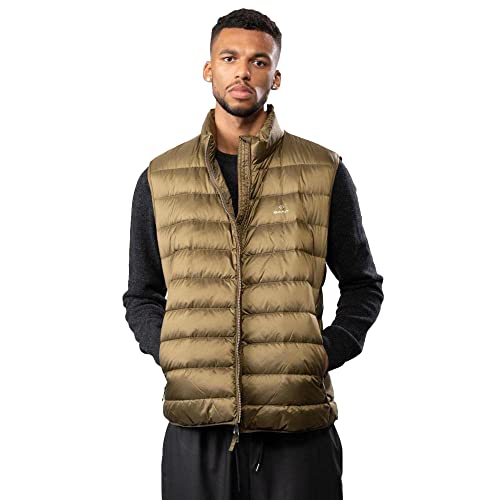 GANT Męska kurtka The Light Down Gilet, Army Green, M