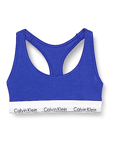 Calvin Klein Damski biustonosz bez podszewki, Błękit spektrum, L