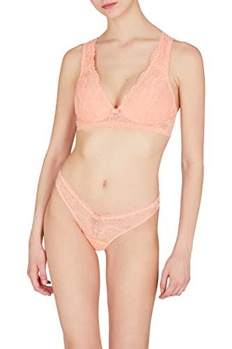 Emporio Armani Women's Eternal Lace Biustonosz Kobiety Biustonosz, Papaya, XL