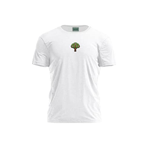 Bona Basics, Męski T-shirt z cyfrowym nadrukiem,% 100 bawełna, biały, na co dzień, męskie topy, rozmiar: S, biały, S