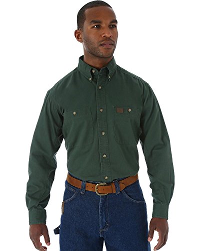 Wrangler RIGGS WORKWEAR męska koszula z dużym i wysokim logerem