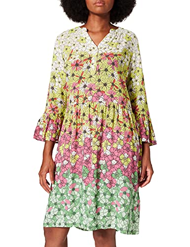 Timezone Damska sukienka w stylu boho z nadrukiem, Multicolor Flowers, S