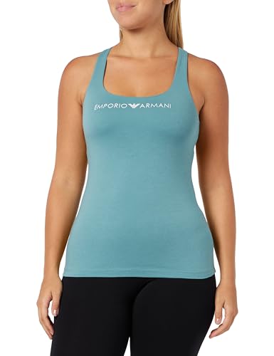 Emporio Armani Damska koszulka z logotypem Tank Iconic, Arctic, S