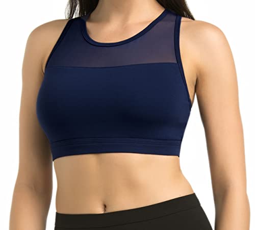 Teyli top sportowy damski z wiskozy, niebieski, M