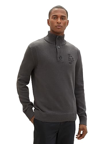 TOM TAILOR sweter męski, 10899 - Tarmac Grey, M