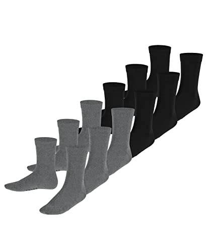 FALKE Uniseks - dzieci Skarpety Happy 6-Pack K SO Bawełna jednokolorowe 6 Pak, Wielokolorowy (Sortiment 0050), 27-30 (3-6 lata)