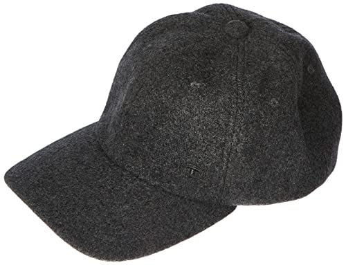 TOM TAILOR Męskie Czapka z logo 1033295, 10617 - Black Grey Melange, ONESIZE